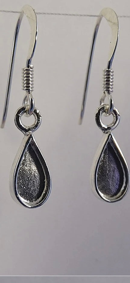 Pear shaped drop earrings