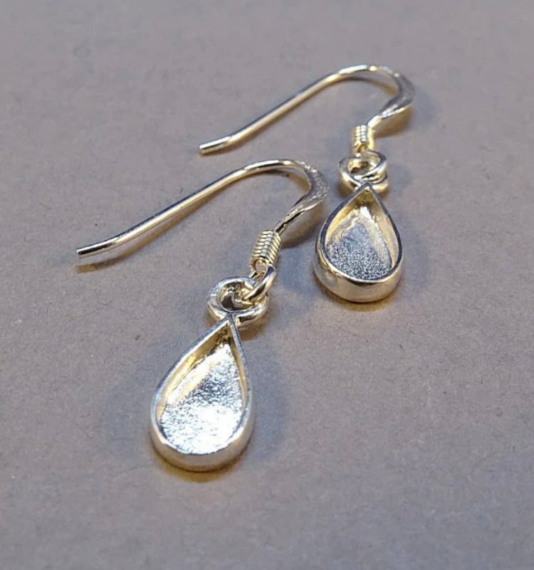 Pear shaped drop earrings