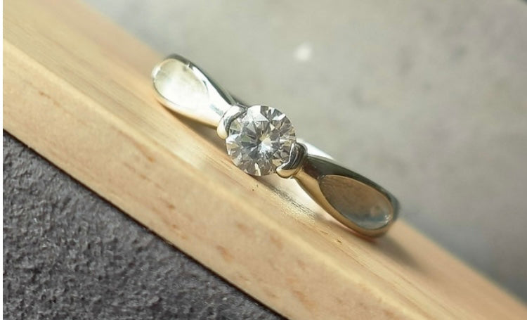 Solitaire CZ Bezel ring